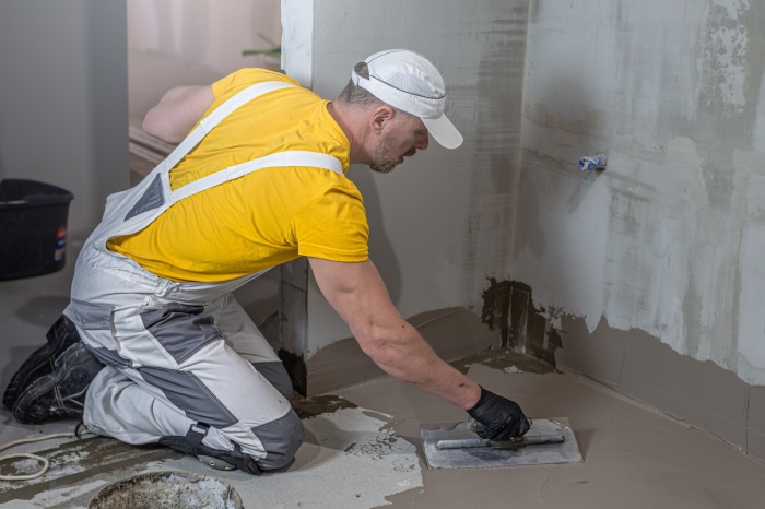 Stavba a stavebné práce, hydroizolácie podlahy, Foto: Sabrewolf / stock.adobe.com